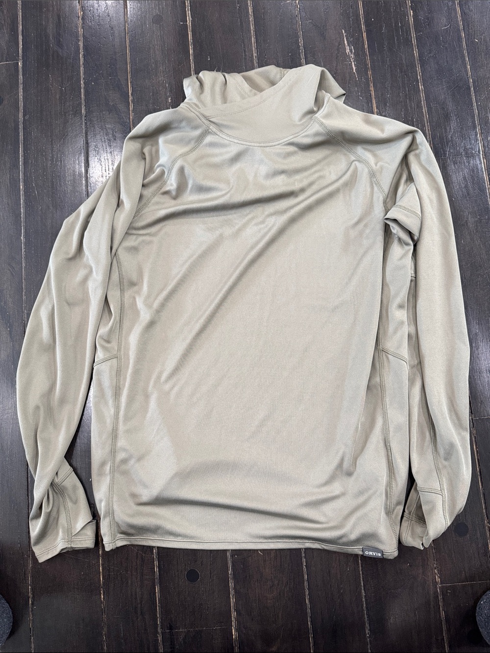 Orvis Olive Green Performance Hooded Pullover